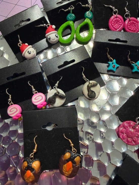 How to improve sales of handmade polymer clay earrings? Lot of Polymer Clay earrings  Total of 18
